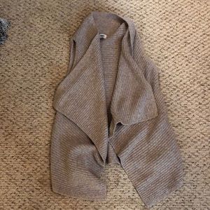 Drape front sweater vest